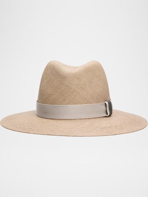 Straw Fedora with Monili Band