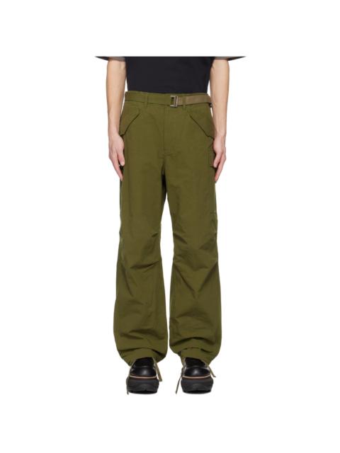 Khaki Cinch Cargo Pants