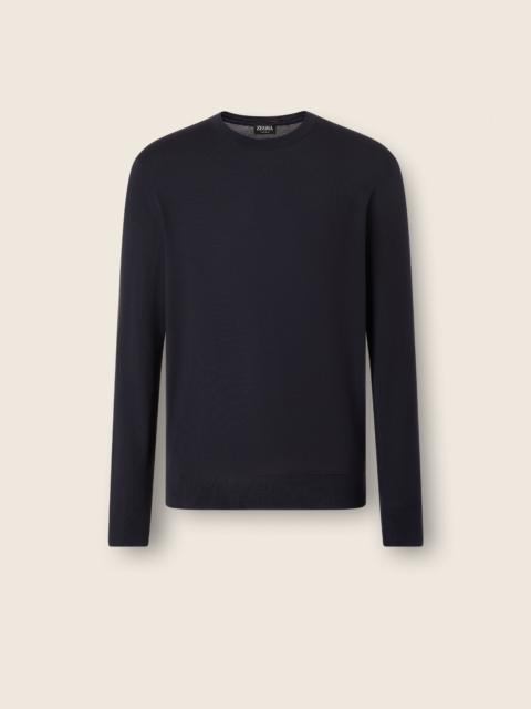 NAVY BLUE 15MILMIL15 WOOL CREWNECK