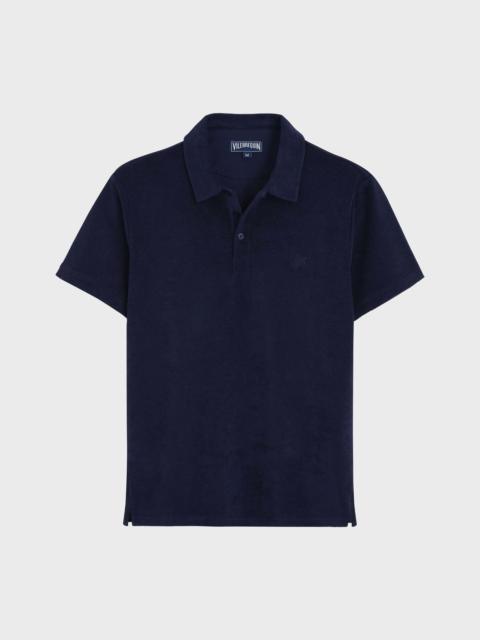 Men Organic Cotton Terry Polo Solid