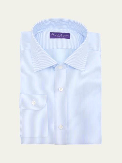 Men's Cotton Petite Bengal Stripe Dress Shirt