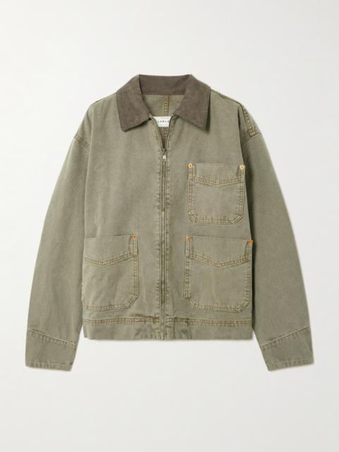Casey Corduroy-trimmed Cotton-canvas Jacket