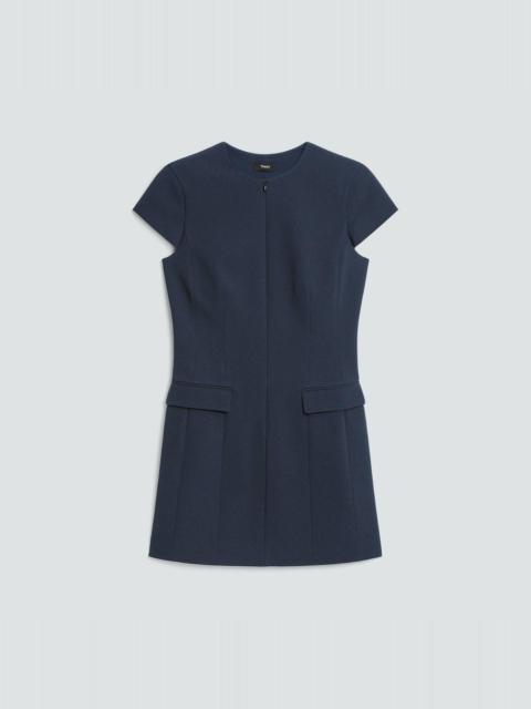 Zip Mini Dress in Good Wool