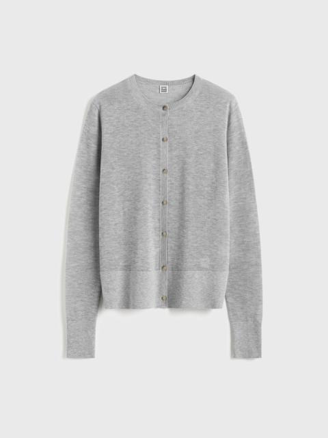 Fine knit cardigan grey