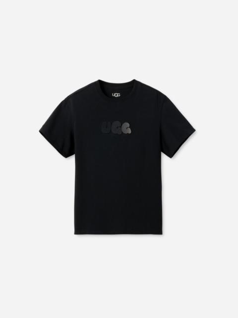 ® Women's Bubble Logo Tee Cotton Tops in Tar