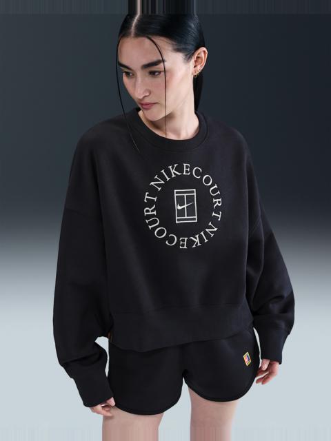 NikeCourt Heritage Phoenix Fleece Women's Over-Oversized Crew-Neck Sweatshirt