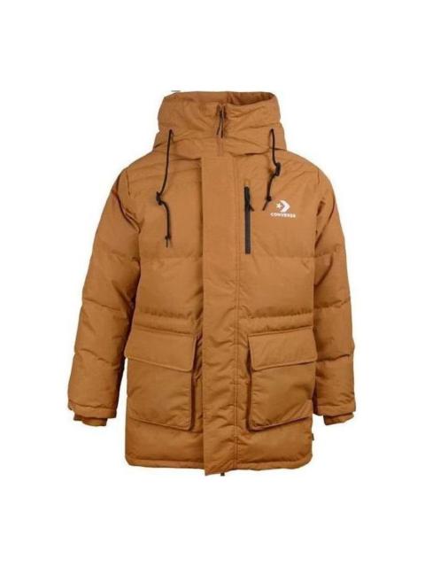 Converse Mid-Length Down Fill Puffer Jacket 'Wheat' 10019323-A01
