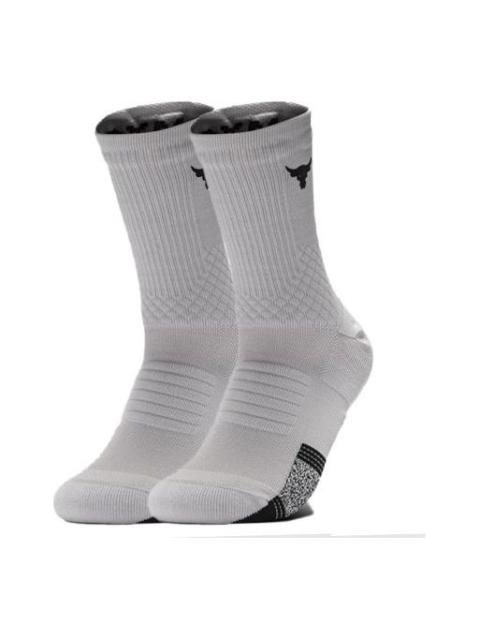 Under Armour Armourdry Playmaker Mid-Crew Socks 'Grey' 1376230-289