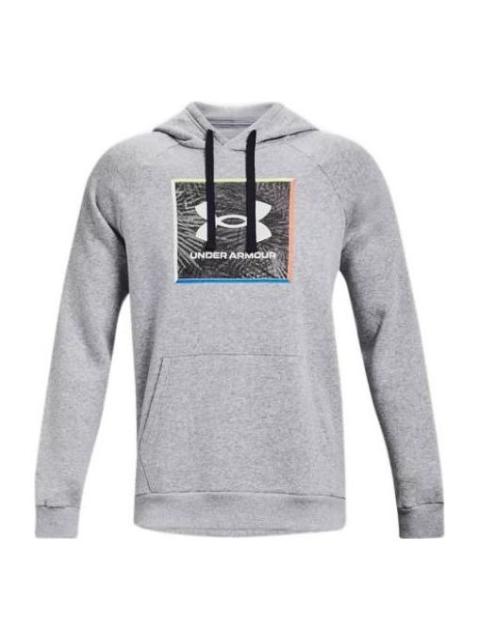 Under Armour Rival Fleece Graphic Hoodie 'Grey' 1370349-011