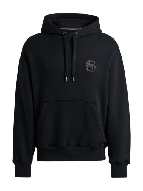 OVERSIZE-FIT HOODIE IN COTTON WITH DOUBLE B MONOGRAM