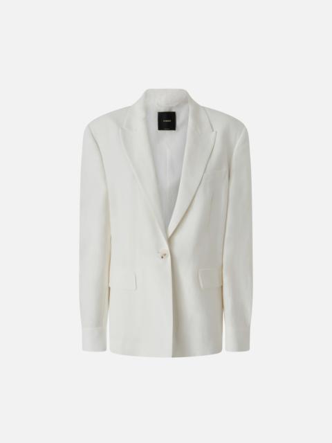 SINGLE-BREASTED BLAZER WITH BACK STRAP