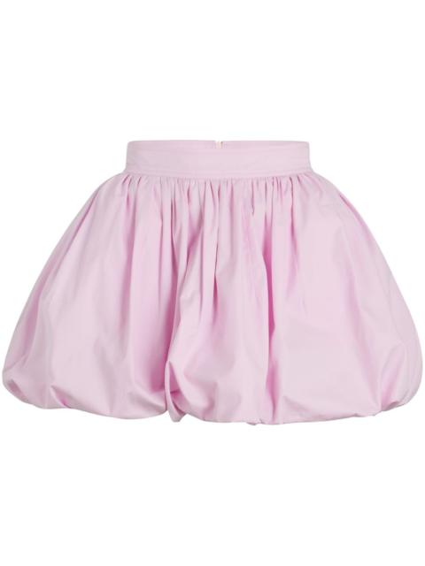 Bubble poplin mini skirt