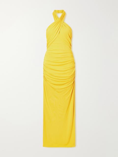 Satin Halterneck Gown