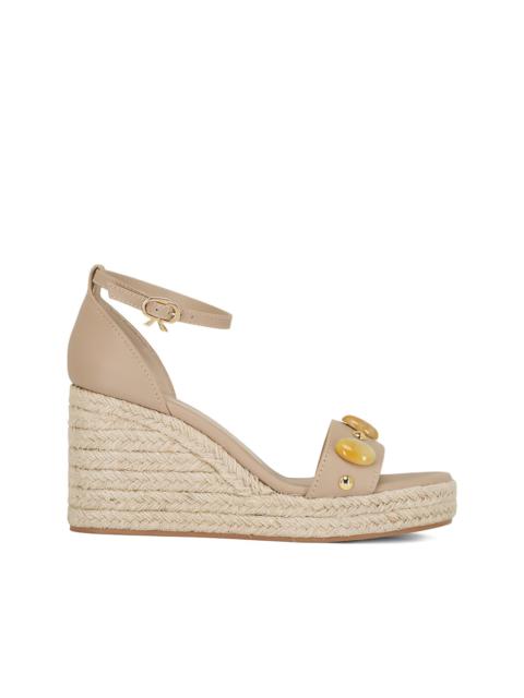 embellished wedge espadrilles