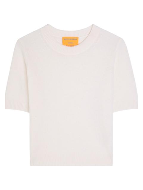 Guest In Residence Compass Textured Knit Cashmere T-shirt