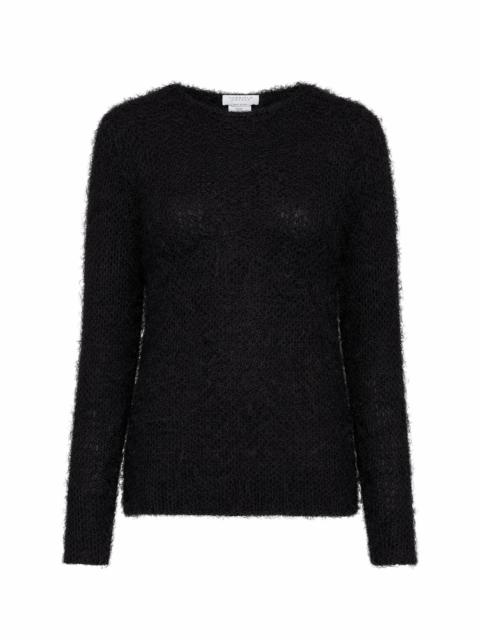 Zoharin Knit Sweater in Black Silk Cashmere