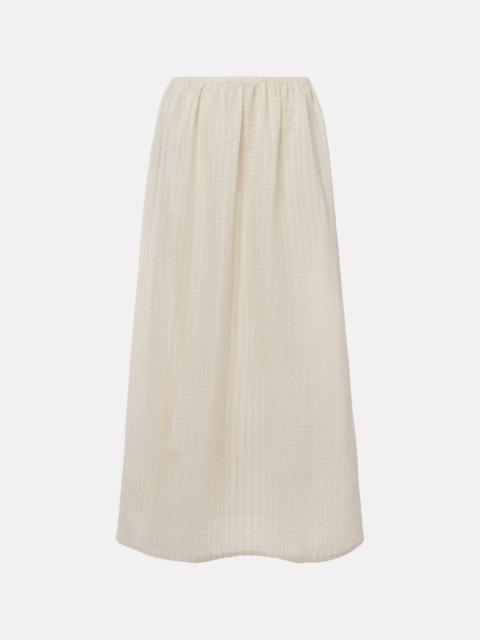 Rafaela cotton and linen maxi skirt