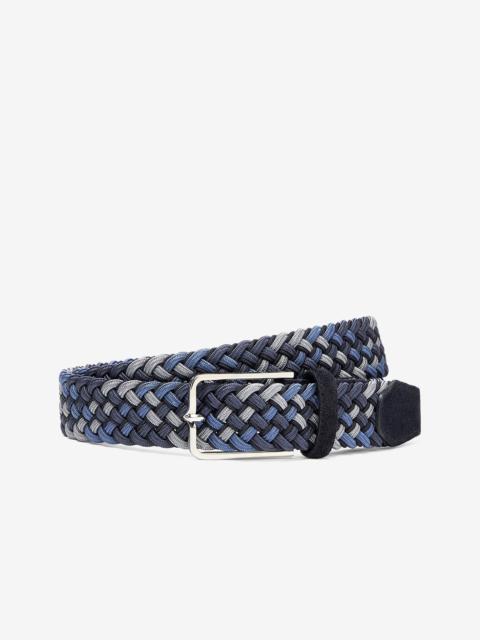 Blue weaved belt
