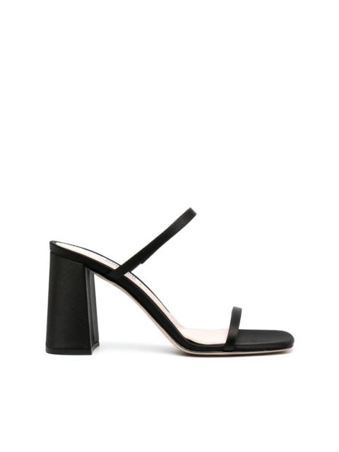 90mm open-toe satin mules