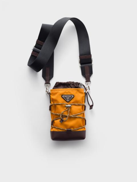 Re-Nylon and leather smartphone case