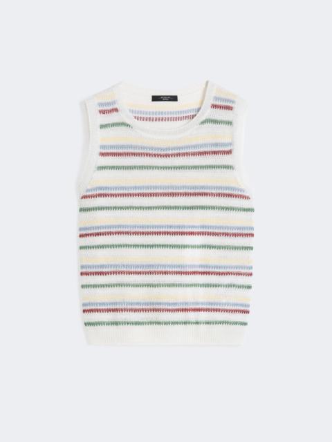 Linen yarn waistcoat - MULTICOLOUR