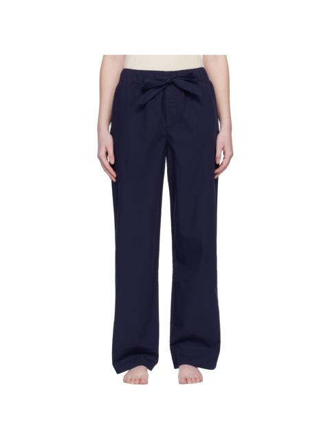 Navy Poplin Pyjama Pants
