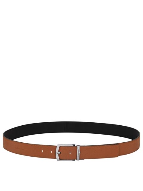 Le Foulonné Men's belt Caramel/Black - Leather