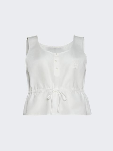 Poplin Top Bianco