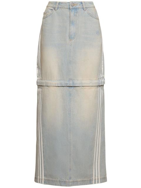 Denim zip skirt