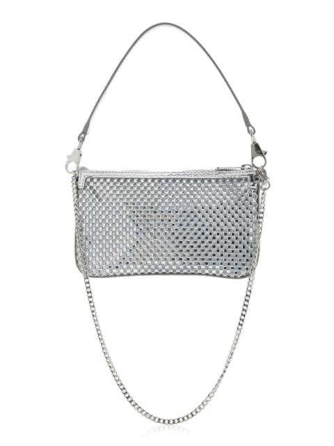 Loubila Mini Crystal Shoulder Bag silver