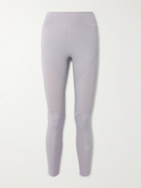 Truepurpose Perforated Logo-appliquéd Stretch Recycled-jersey Leggings