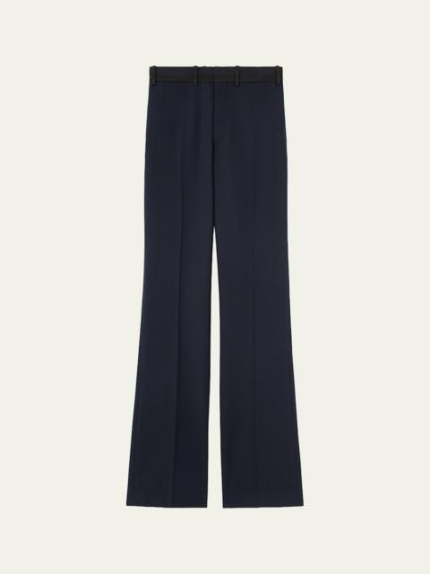 Kendrik Contrast-Waistband Bootcut-Leg Trousers