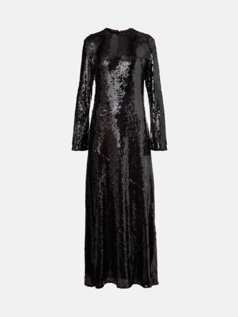 Sequined maxi dress