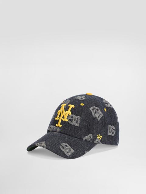 Dolce&Gabbana X ’47 New York Mets Baseball Cap In Denim Logo Denim