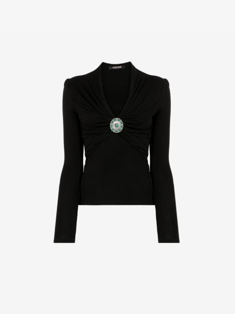 Embellished Gathered Top