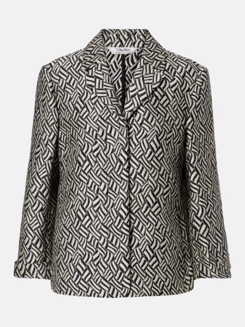 Lira cotton-blend jacquard blazer