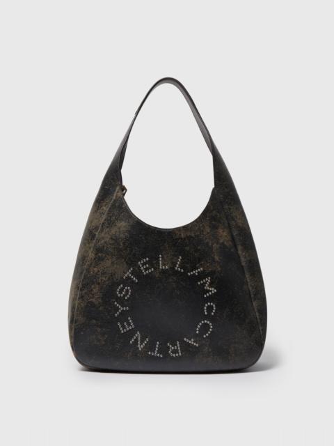 Logo Slouchy Aged Large Hobo Bag