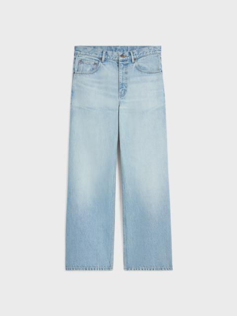 wide leg jeans in golden harmony wash denim