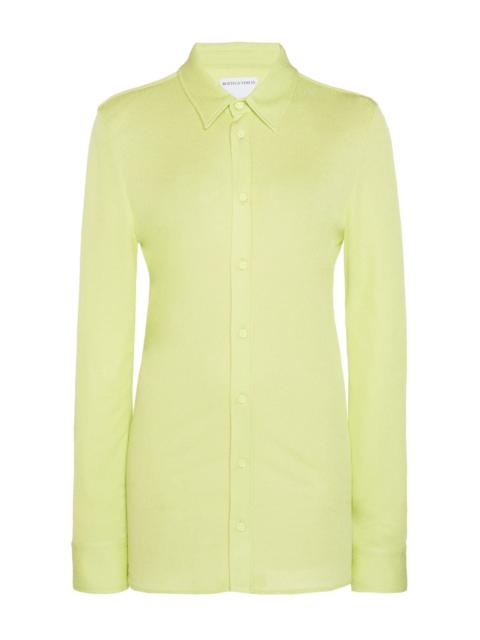 Collared Jersey Sable Shirt green