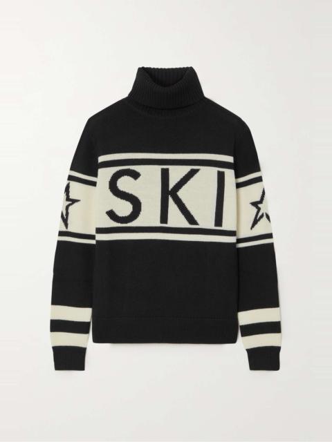 Schild intarsia merino wool turtleneck sweater