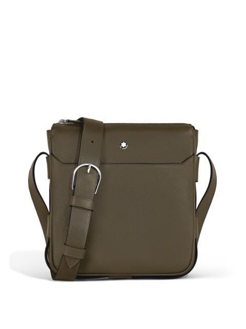 VERTICAL BELT MESSENGER BAG IN SARTORIAL LEATHER