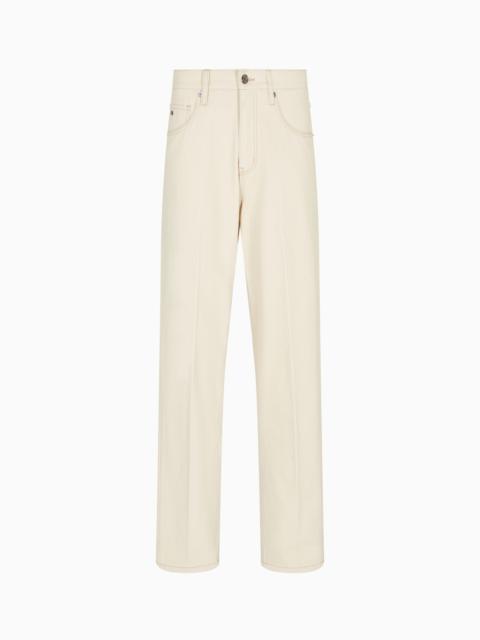 J73 LOOSE-FIT JEANS IN COTTON BULL