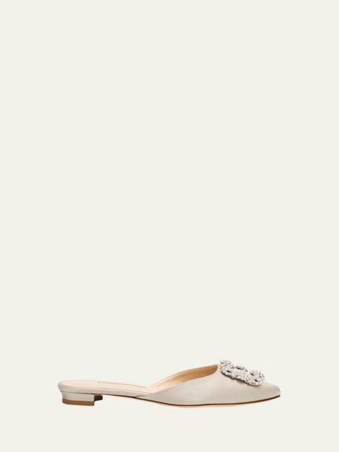 Hangisi Satin Ballerina Flats