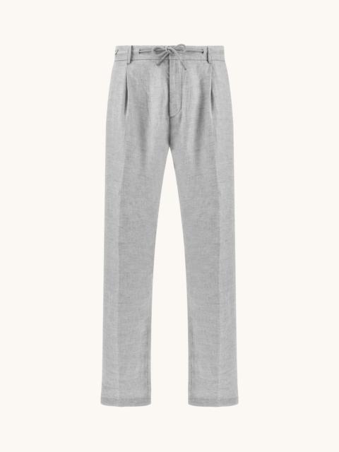 LINEN CHINO TROUSERS