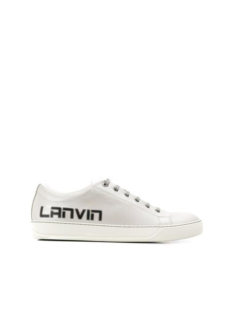 logo print low-top sneakers