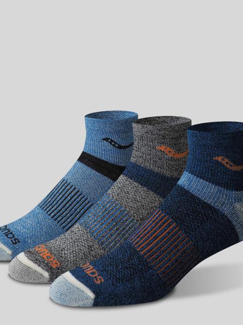 Inferno Merino Wool Blend Quarter 3-Pack Sock
