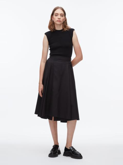 Pleated Utility Skirt
