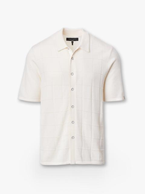 Dalton Windowpane Knit Shirt