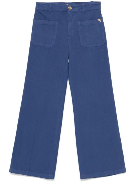 cotton cropped trousers