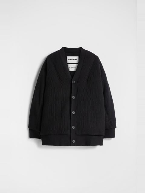 Padded Wool Cardigan